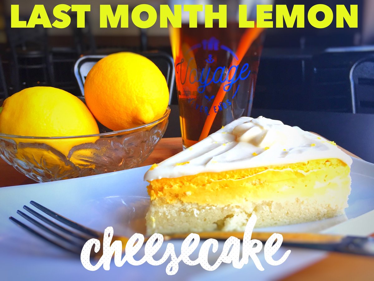 BreakwaterTap's tweet photo. Treat a friend to a slice of cheesecake, and celebrate our final month. Only 4 Tuesday's left! #dessert #tbay https://t.co/hQKmVvQz1n