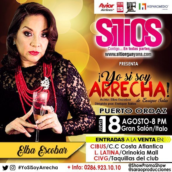 saraoPRO's tweet photo. UNA VEZ MAS!! Nuestro Aliado en promosiones y redes @sitiosguayana se unen a nuestro Proyecto para tu #entretenimie… https://t.co/b9XoUPTL2B