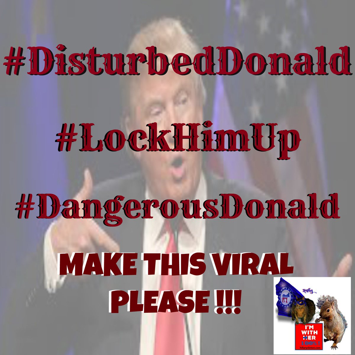 GRANNYKATZ61's tweet photo. @DailyNewsBin @tkdmike #DisturbedDonald #LockHimUp #DangerousDonald https://t.co/kfqotpE6Xn