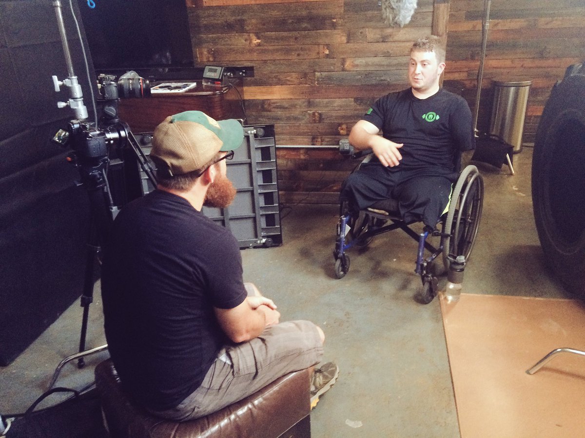 TaylorStanley_'s tweet photo. Filming with @VaultTraining &amp; @022KILL today. These amputees  workout harder than you, and it's incredible #veteran https://t.co/wSsMvNEA15