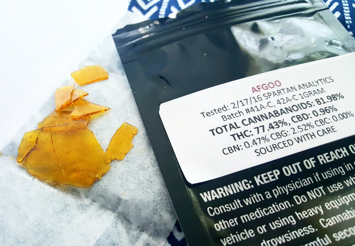 StonedReview420's tweet photo. Ultimate relaxation achieved with this #Afgoo #Shatter from #WhiteLabelExtracts #errl #dabbing #hightimes #ommp https://t.co/OUVvMH8u92