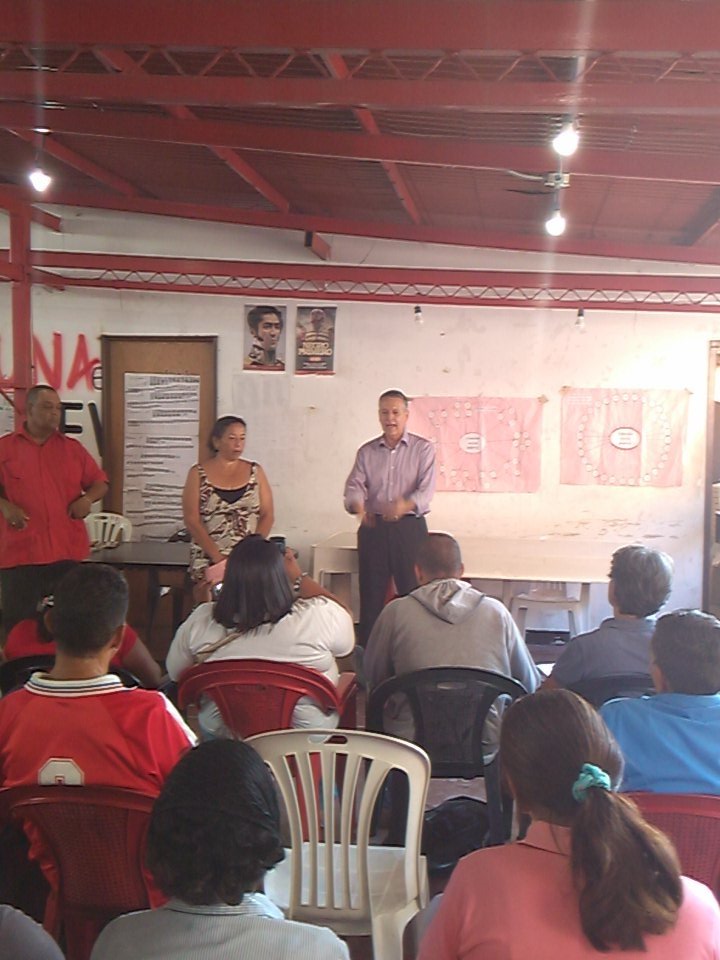 Reunido con nuestros amigos y amigas de Maca Petare luchando por la Paz