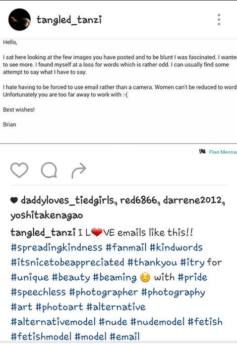 Gotta love kindspoken fanmail! #alternativemodel #nudemodel #fetishmodel #model #booking PushedDown.TiedUp@gmail<a href="/tag/alternativemodel"class="tags">#alternativemodel</a><a href="/tag/model"class="tags"><span>#model</span></a><a href="/tag/nudemodel"class="tags"><span>#nudemodel</span></a><a href="/tag/booking"class="tags"><span>#booking</span></a><a href="/tag/fetishmodel"class="tags"><span>#fetishmodel</span></a>