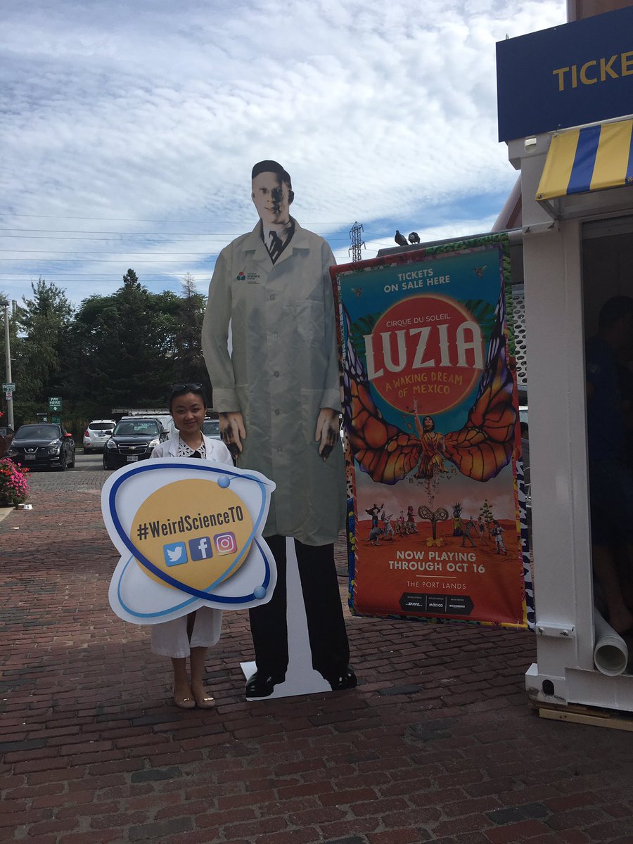 OntScienceCtr's tweet photo. #WheresWadlow? He might just run off and join the #Circus...again. @Cirque #Luzia @DistilleryTO #WeirdScienceTO https://t.co/3MnG6f9Cnt