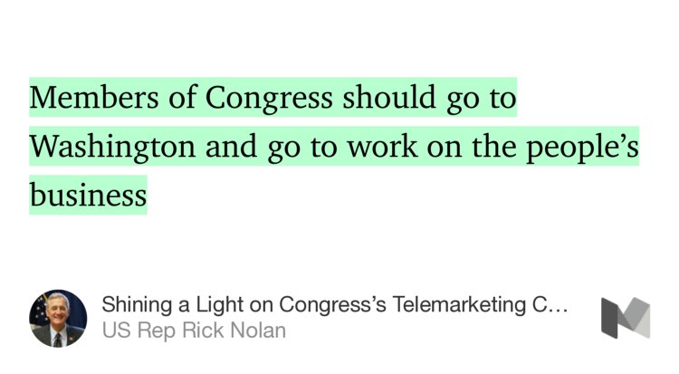 USRepRickNolan's tweet photo. “Members of Congress should go to Washington and go to work on the people’s business” https://t.co/gwEG3Xxp0l https://t.co/Y8TMALBDXH