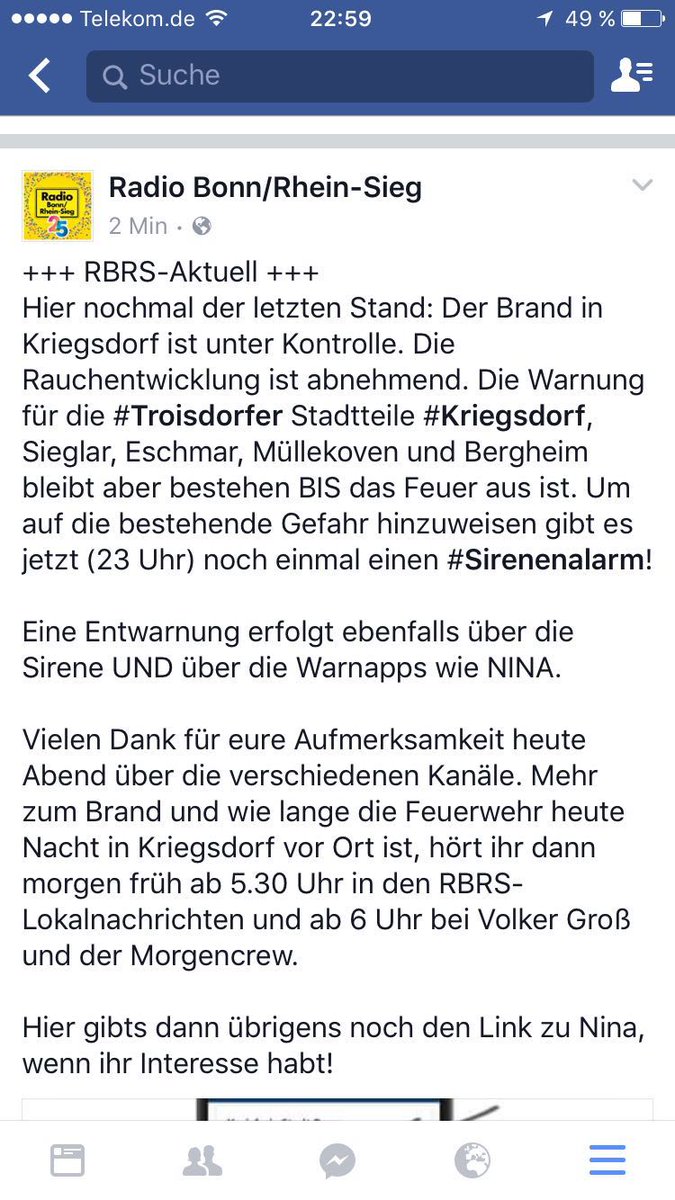 Der_Olk's tweet photo. @oarsi #bonn um auf die Gefahr hinzuweisen gibts nochmal Sirenen https://t.co/MJ47hyN51d
