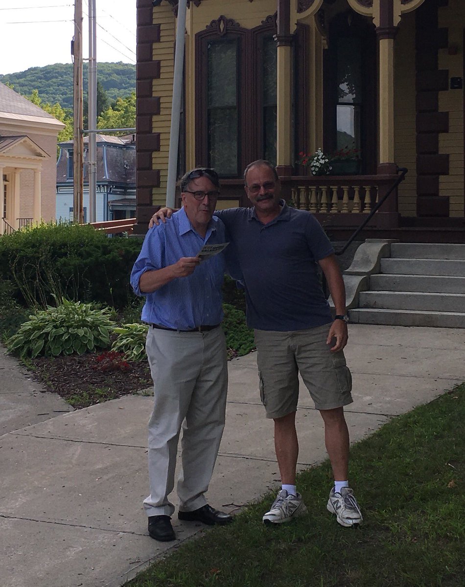 On my way back down state. Stopped in Bellows Falls and saw Monte Barnett #vtpoli