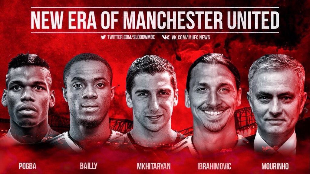 ManUnitedWorld's tweet photo. New Era of Manchester United. [via @slooowmoe] 🔴⚪️⚫️ https://t.co/RX6Qkbyx1o
