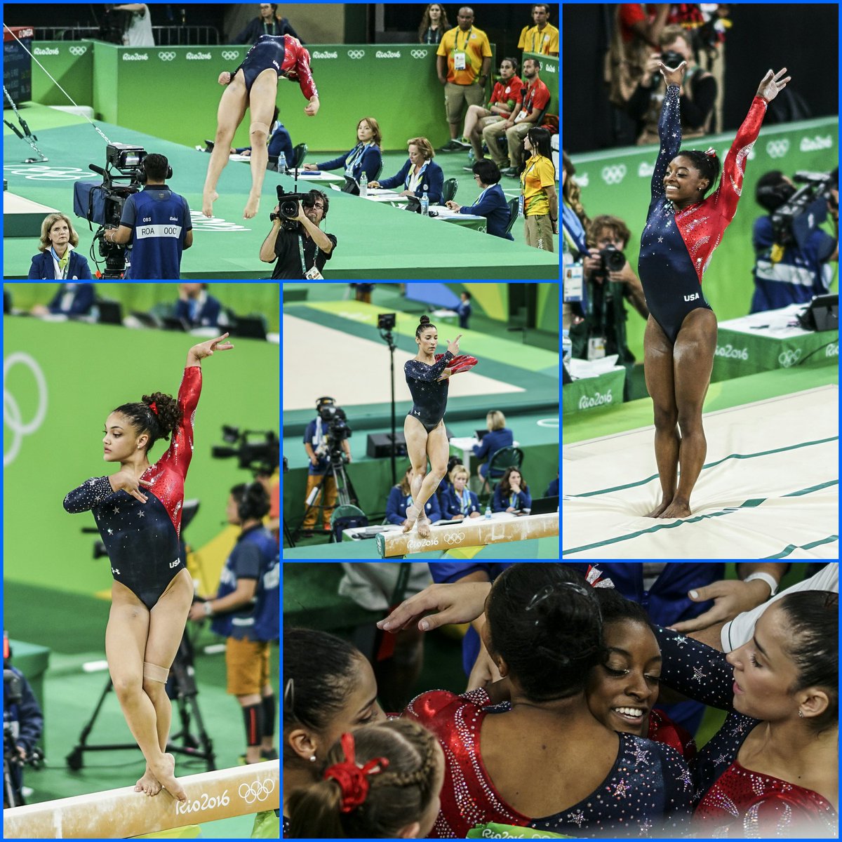 JonDevo's tweet photo. 👏 @USAGym ladies for taking Olympic gold in tonight's final #Rio2016 #Olympics #Gymnastics @SonyUK #A7RII #GMaster85 https://t.co/hQDjqzwty0