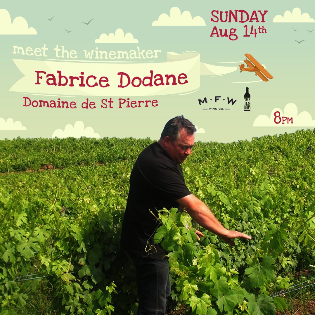 #MEETTHEWINEMAKER
Back to #Jura with Fabrice Dodane! Sunday, August 14th, 8pm. #FabriceDodane #DomainedeStPierre