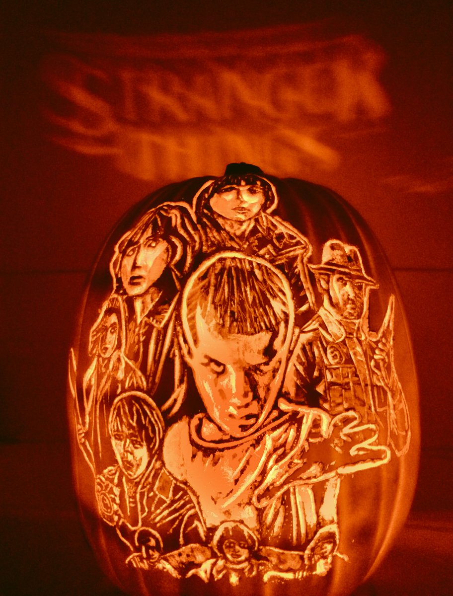 Brad on X: 9-best-stranger-things-pumpkin-ideas-stranger-things-pumpkin-stranger-things-halloween-pumpkin