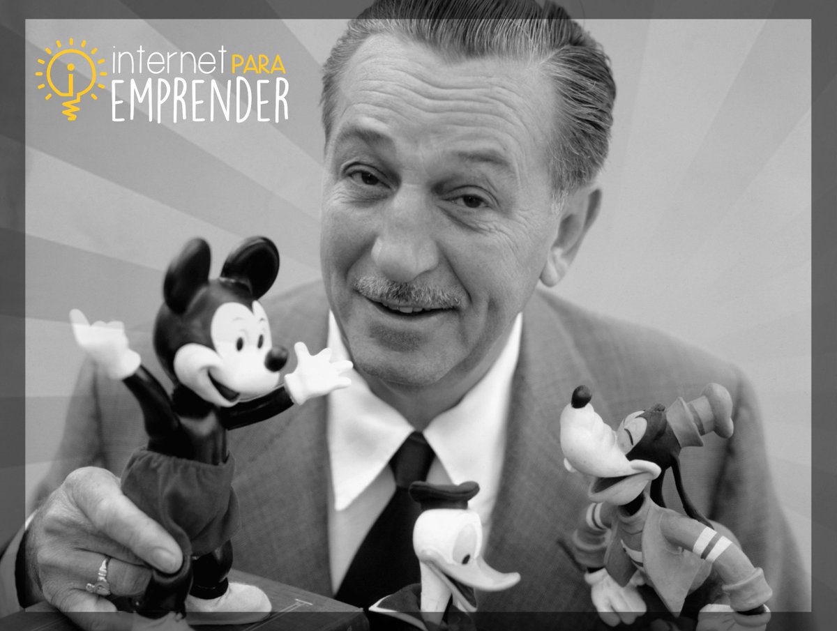IPEmprender's tweet photo. #SabíasQue Walt Disney fue despedido por su falta de creatividad? ¡No te desanimes, sigue intentando! #Emprender https://t.co/g3iLbLNxFe