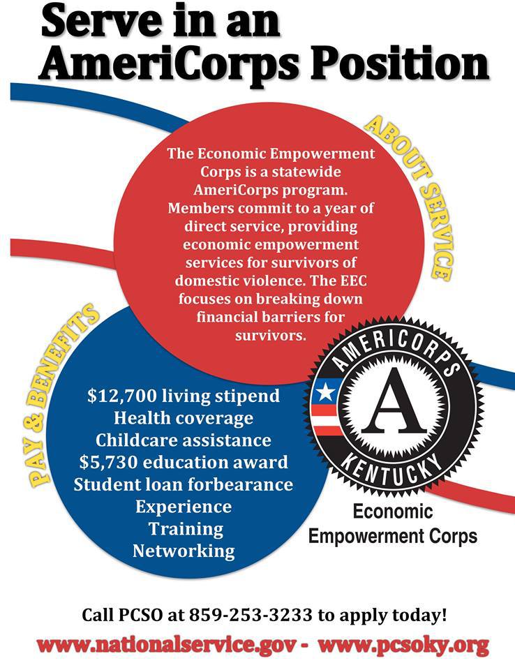 PCSO is hiring for an AmeriCorps Position lexpridefest.org/site/?p=4196
