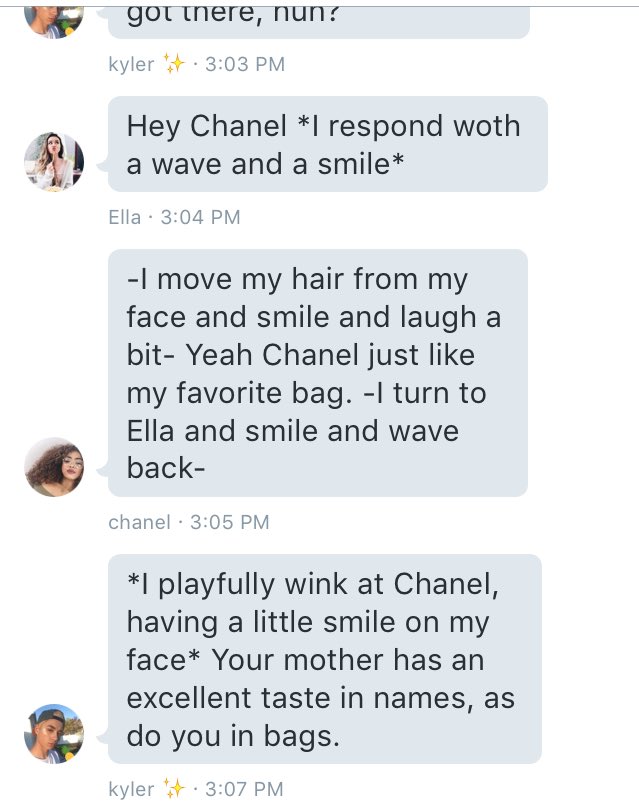 Well looks like there's flirting on the first day