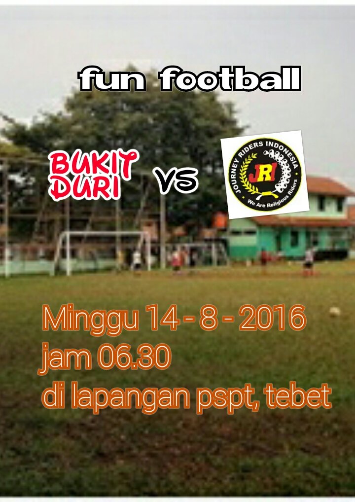 Buat jri Jabotabek yg bisa maen bola. Yolah nyari keringet.
Cp : 089694723637