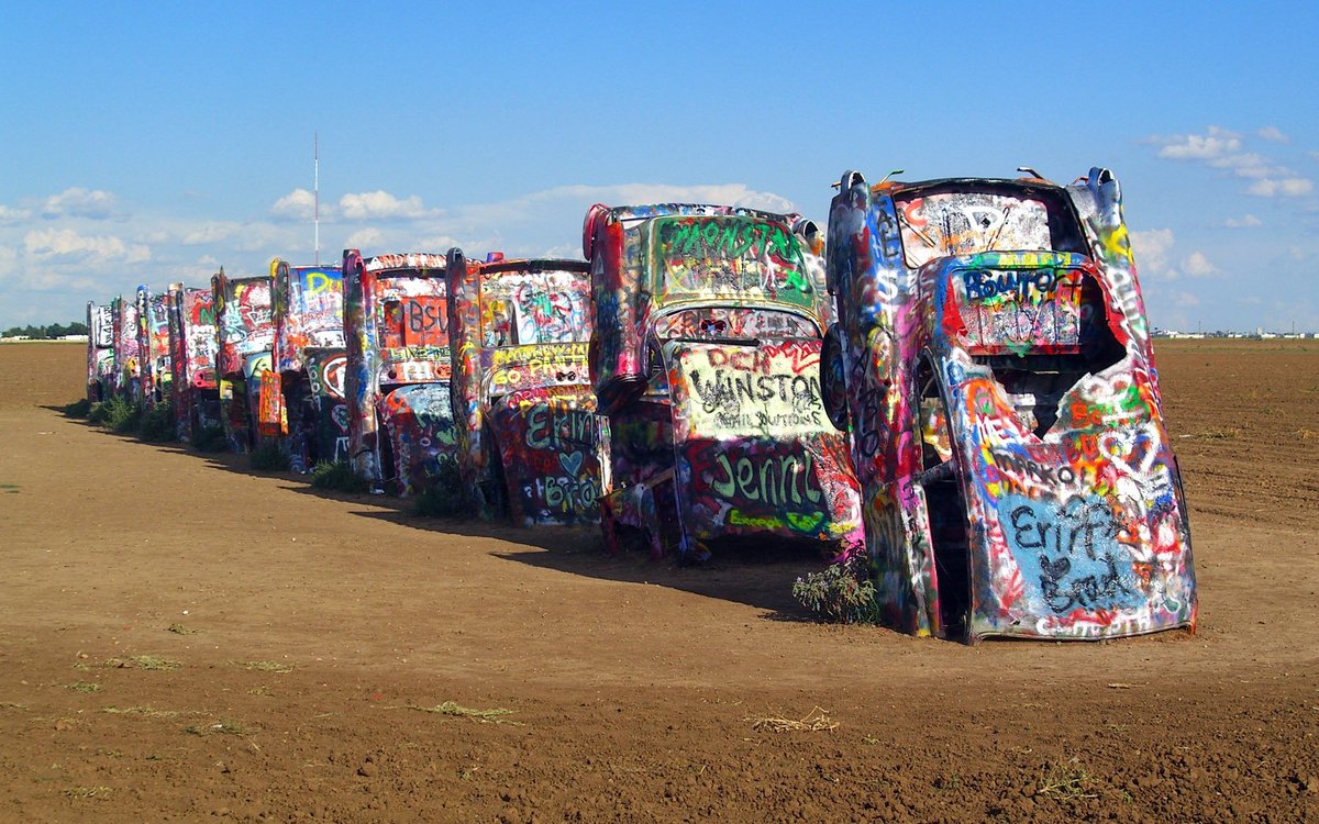 Visit Amarillo, TX to see #cadillacranch and #texasmusicaldrama all in one day! #Texas #texaspride #TravelTuesday