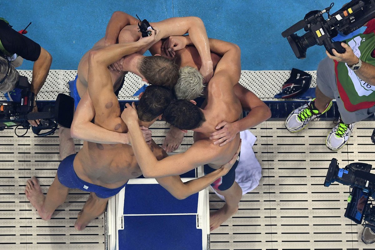business's tweet image. Michael Phelps wins 21st Olympic gold medal as U.S. dominates 4x200-meter freestyle relay bloom.bg/2az1DTn