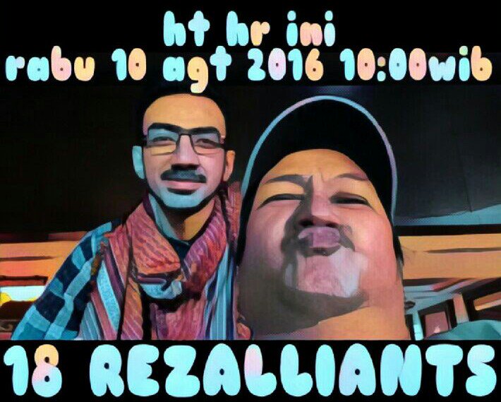 Alhamdulillah hari ini 18 REZALLIANTS semoga sukses selalu
untuk <a href="/DA2_Reza/">ReZa zAKarya DA2</a> sehat selalu.