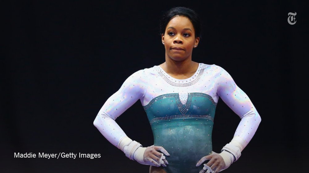 nytimes's tweet photo. A comeback for Gabby Douglas at 20. That's gymnastics. https://t.co/qY9DYeBBsY https://t.co/K41e7Rm6DI