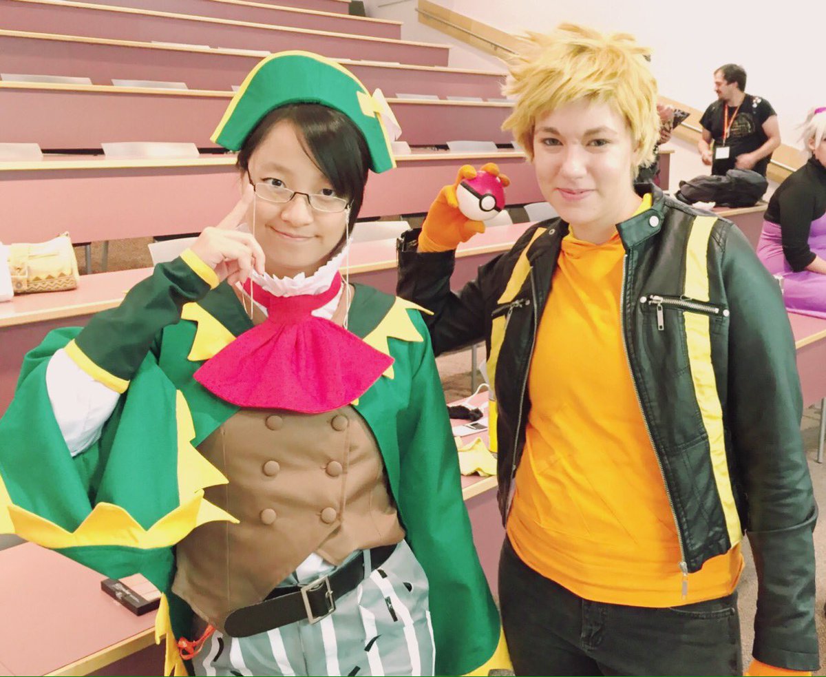 CursedCurry's tweet photo. Thank you for such an amazing cosplay panel at #Animethon2016!@winterlightscos @Velocirapista ❤️ https://t.co/Zh0tX13mSi