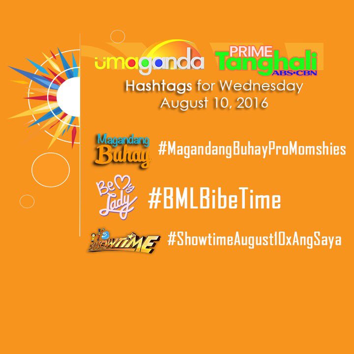 itsShowtimeNa's tweet photo. #ShowtimeAugust10xAngSaya dito lang kayo tumambay with us later! Sama-sama tayo sa nag-uumapaw na kaligayahan! https://t.co/6cUDazaxTF