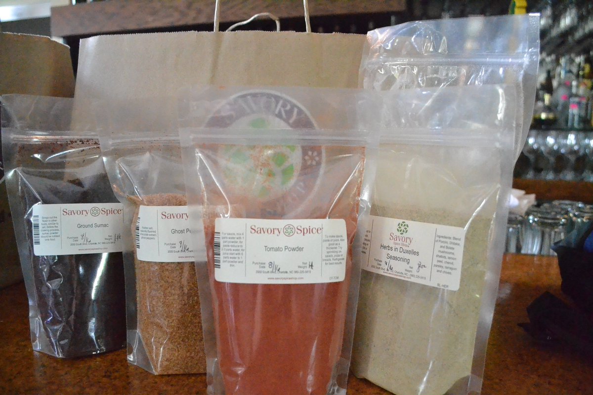 CompDiningNC's tweet photo. Cheers to @SavorySouthEnd for providing a great selection of spices & Spice Blends for our #CompDinignC #Clt chefs https://t.co/qgDOdyTdqw