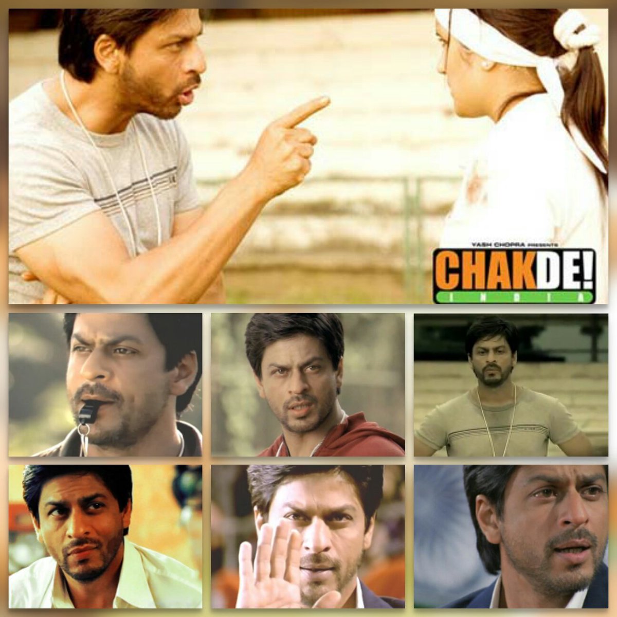 @iamsrk 10Aug2007 Chak De! India #SRK Kabir Khan Effortless Expression when his Eyes were speaking the Words