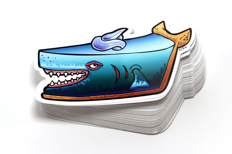 Be careful! Custom shaped stickers designed by Brutalsquid. and printed at customstickers.net/product/custom… #customstickers