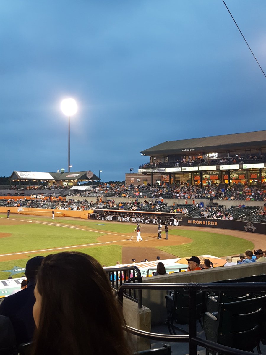 JoeBiggs1949's tweet photo. Gbc sr. High at iron birds. Sec 208 row f #tweetyourseat #bringmechicken @IronBirds https://t.co/6HwvcF100Y
