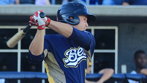 MiLB's tweet photo. #Angels top prospect Matt Thaiss hits third HR in four games for @BurlingtonBees. https://t.co/dVQr2y2yP6 https://t.co/e6cnKlb95G
