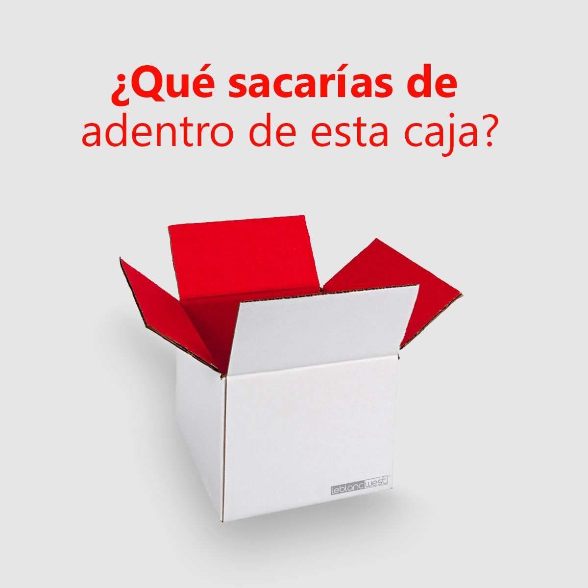 LeBlancWest's tweet photo. Desarrolla tu imaginación y creatividad.
Esta es TU caja. Comenta, ¿qué sacarías de adentro de esta caja? https://t.co/sWWDMdZW7k