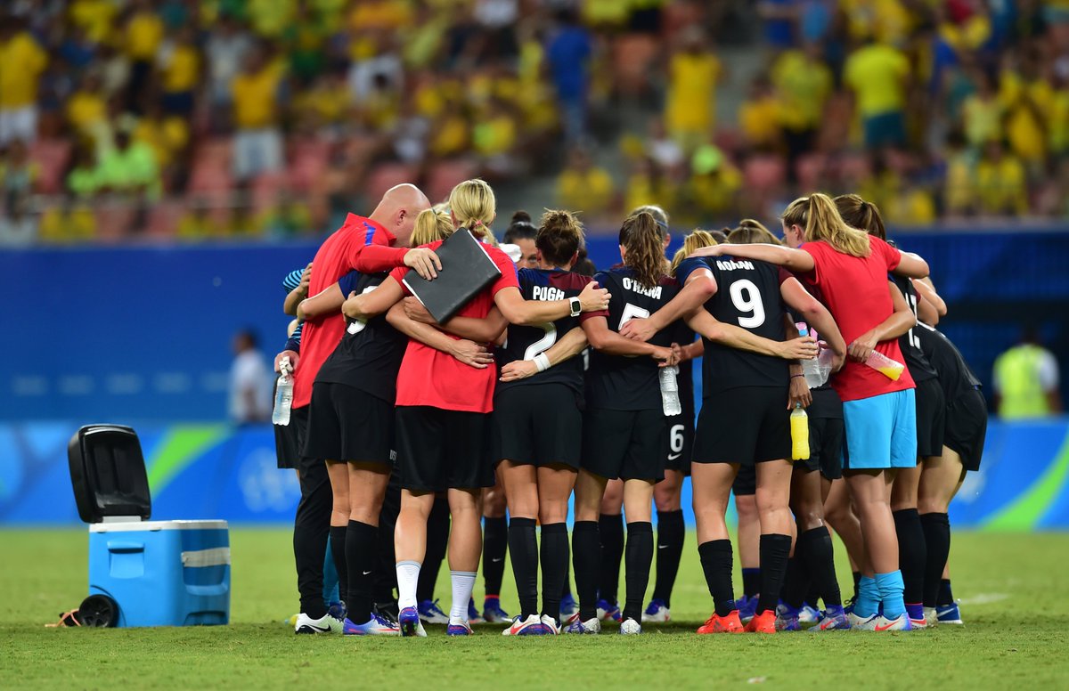 JeffPlush's tweet photo. Congrats to @ussoccer_wnt on winning Group G following a tough 2-2 draw with Colombia. #USA #COL #Olympics #USWNT https://t.co/Dm4lpfK0Be