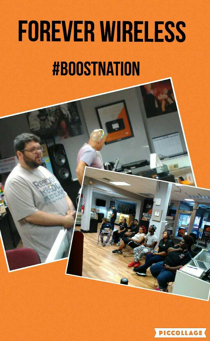 BoostBmoreTay's tweet photo. Late night sales training with @4everwireless part 1. Part 2 about to start @BkHedl1 @TjonesSprint #boostnation https://t.co/N55H7izRPz