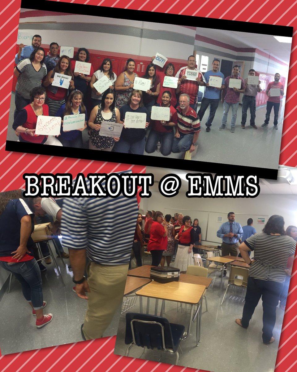AHernandez_TECH's tweet photo. EMMS teachers completing Breakout challenge in 11 min 14 sec! #teamwork #beatourtime https://t.co/EiVuY2NXWx