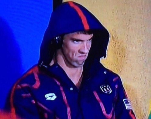 realFairfield's tweet photo. Me after hour on phone w @TWC asking for @TWC_Help- lowered bill $8 #CableProbs #really #PhelpsFace @DIRECTV ? Help https://t.co/VG25JOaZOs