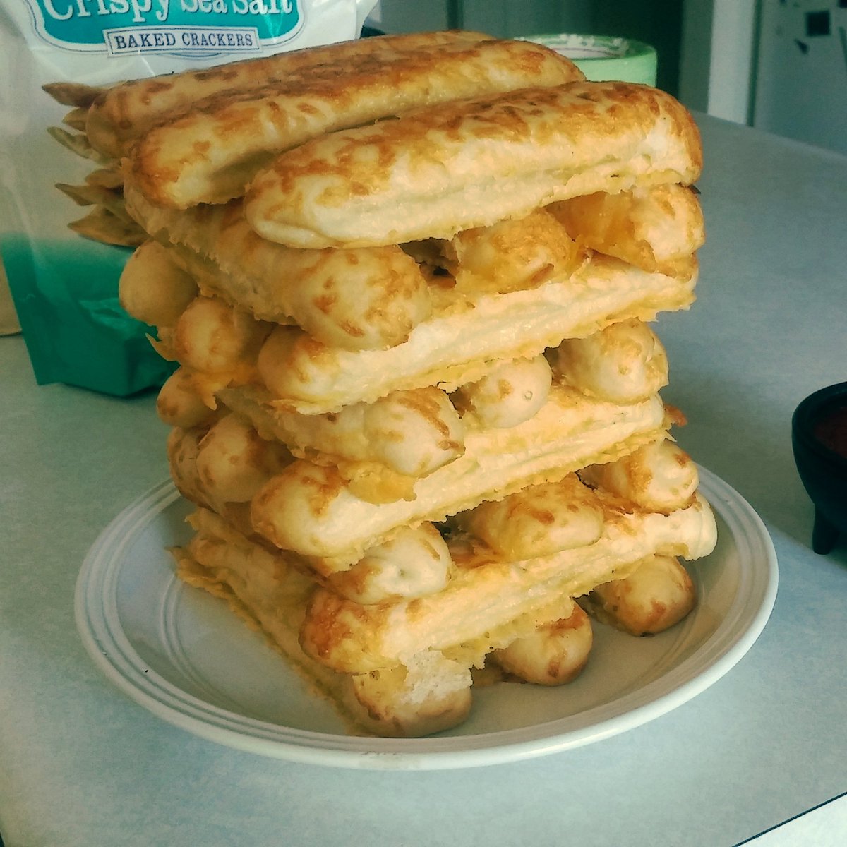 GamingGeare's tweet photo. I like to eat my jenga bricks #boardgames #tabletoping #gaminggeare #jenga #breadsticks #foos https://t.co/mroHNdZL1a