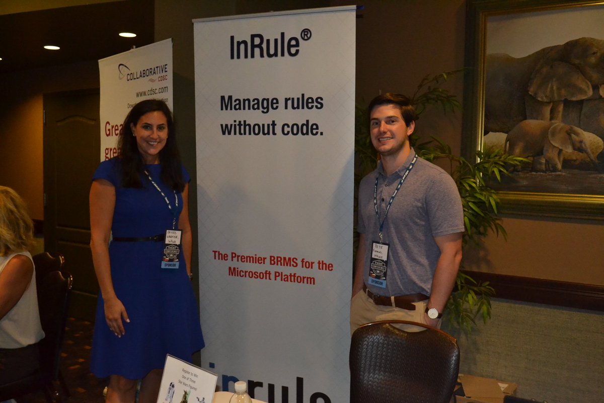 artjasso's tweet photo. inrule #inrule and Mgrucella@inrule.com Thank you for your 2016 support of #thatconference. https://t.co/L32rjc3Cq7