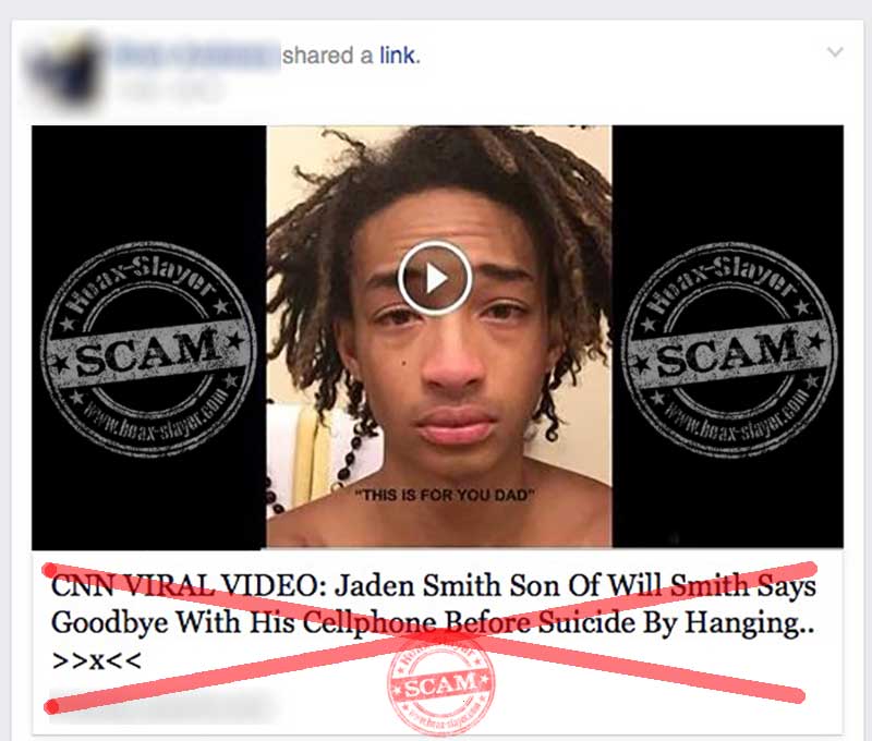 Jaden smith dead is Jaden Smith