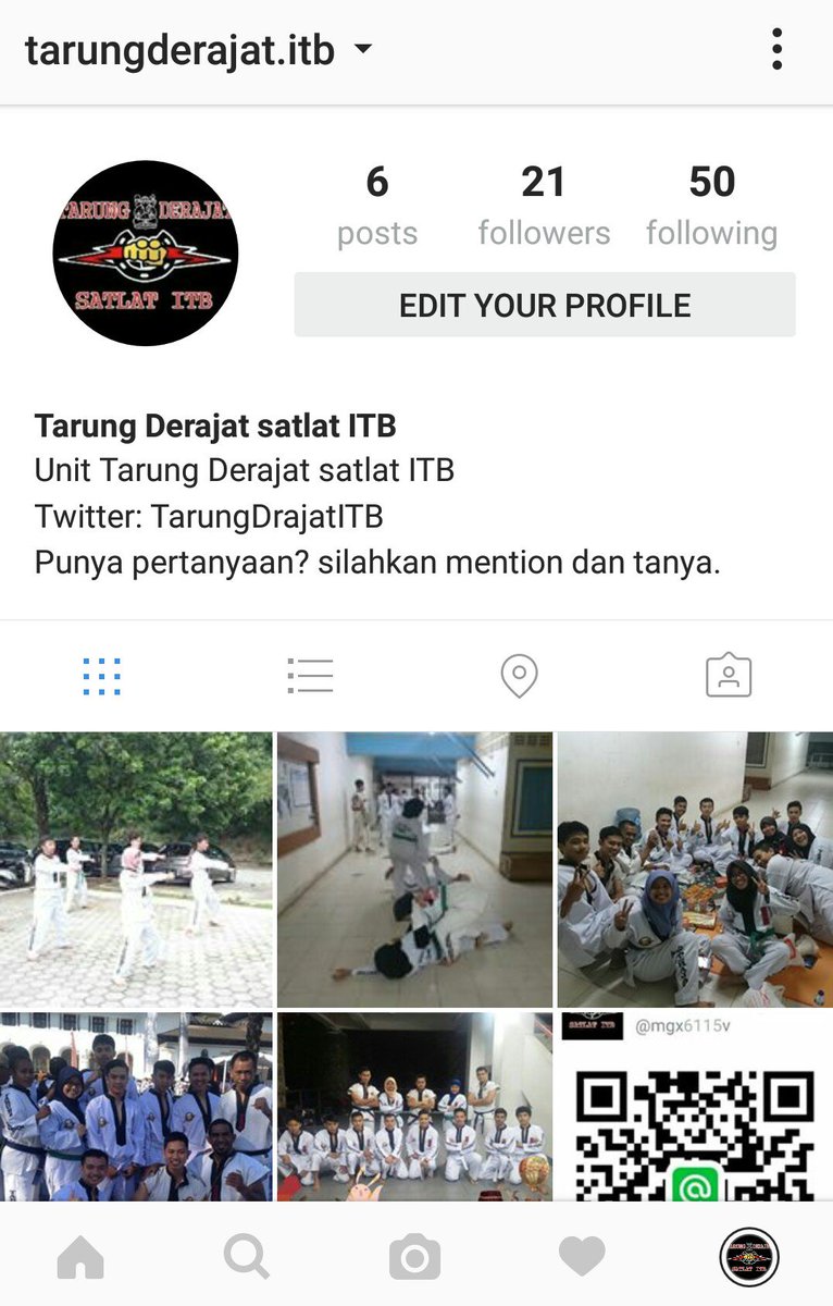 Follow kami di instagram dengan user tarungderajat.itb.