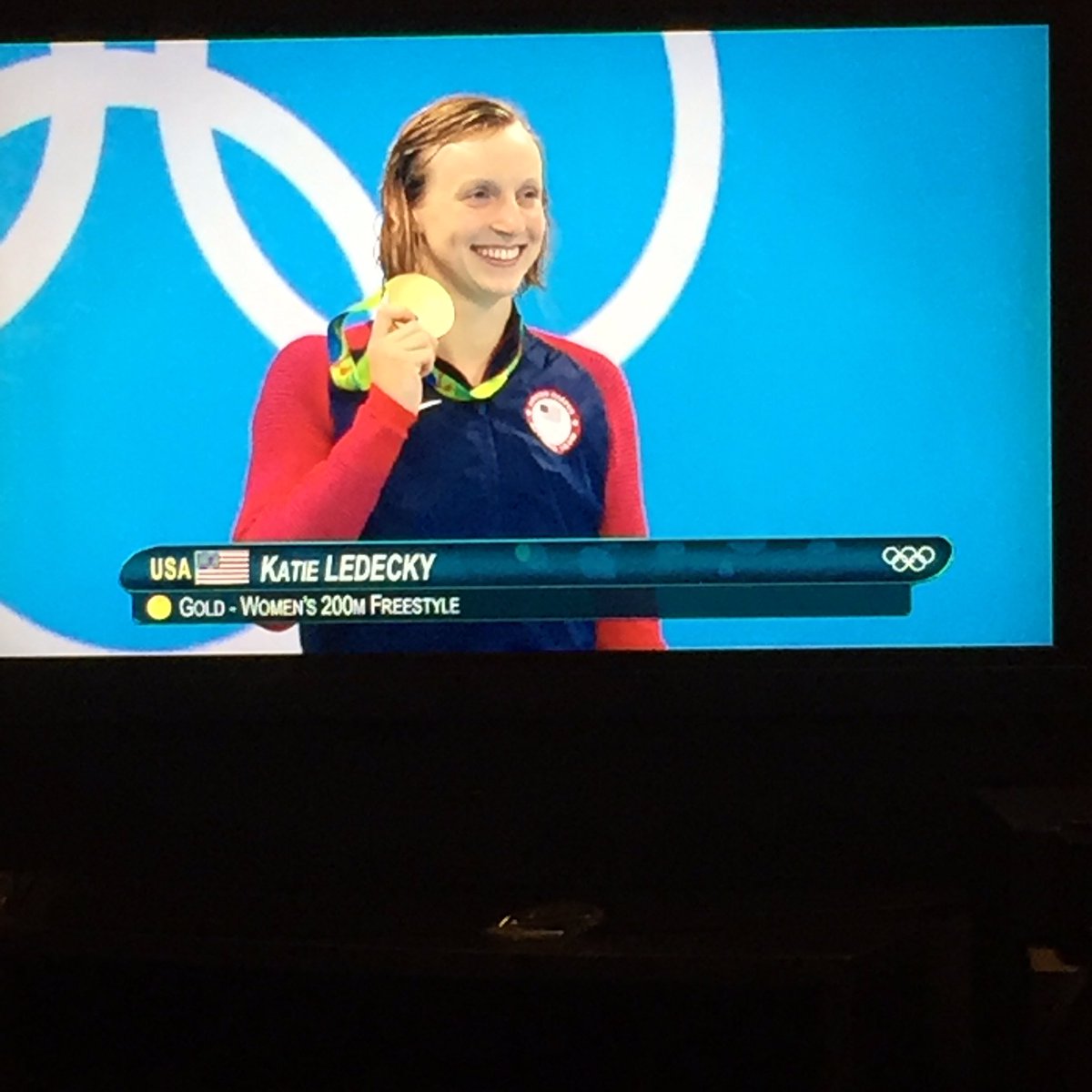 kdwinchester's tweet photo. Just the beginning of this woman's career in making history #KatieLedecky #Olympics #Rio2016 #SwimforGold https://t.co/A27fMdQEQb