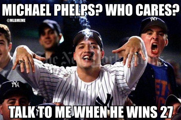 MLB Memes on X: #Yankees Fans be like. Michael Pehlps https