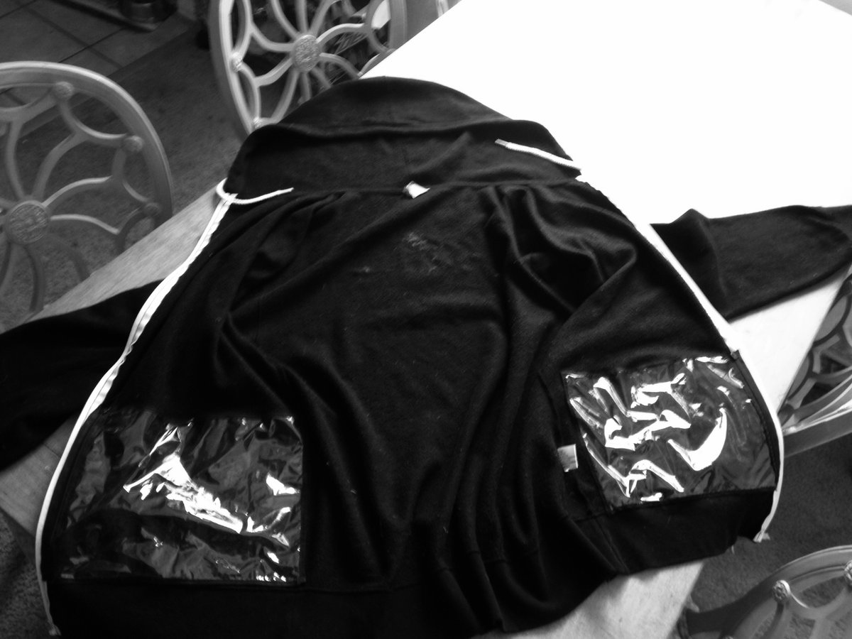 NinjaH00die's tweet photo. Secret Pockets?! Ear Bud holders and gloves too!?!  NinjaHoodie is the newest in tech!!  https://t.co/yoimBSYPnk https://t.co/ejAEpKvM5g