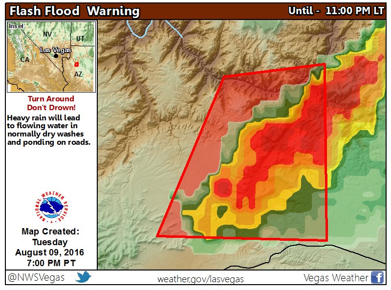 701 PM Flash Flood Warning For Diamond Creek area north of Peach