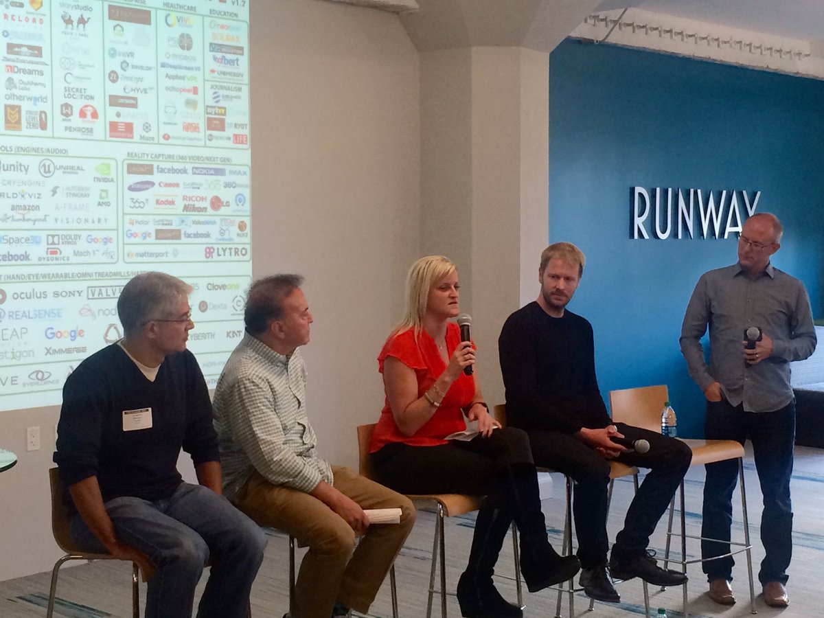 UNICEFinnovate's tweet photo. UNICEF's @blair_palmer in conversation exploring VR beyond entertainment #uinnovate
#VRBEYOND
@samsungaccel https://t.co/ycYSD3gVcw