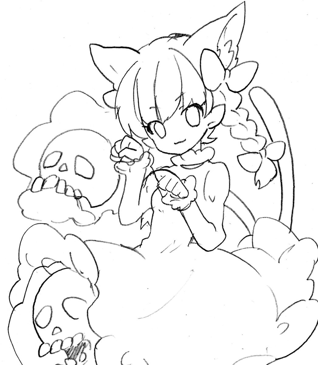 ずいぶん前(冬?)に書いた下絵。そろそろちゃんと仕上げたいなぁ。 