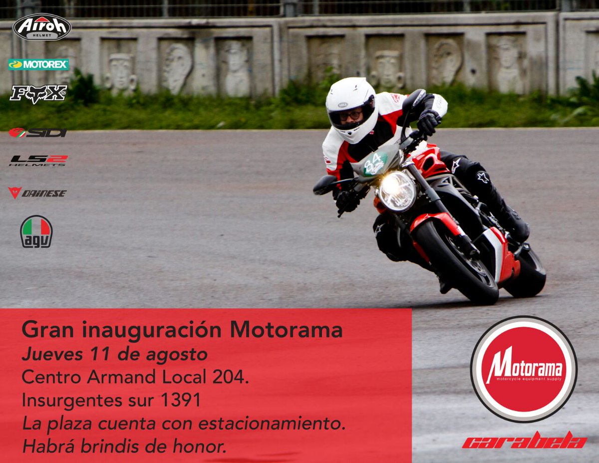 No se pierdan la gran inauguración de Motorama. Habrá varias motocicletas carabana en exhibición. ¡Te esperamos!