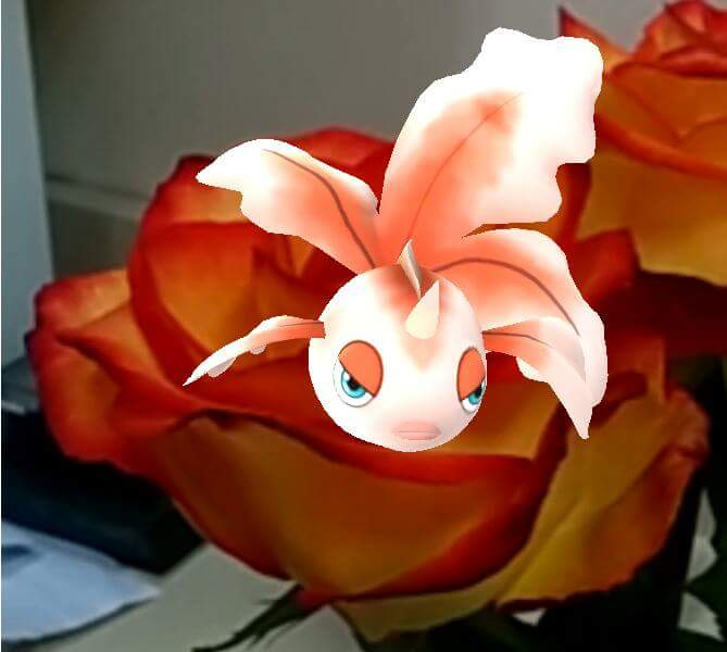 #goldeen in a rose #pokemongo