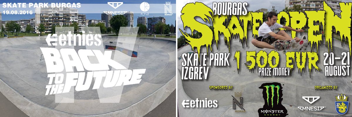 TheBANDbg's tweet photo. Бесен уикенд след 10 дни - Skate Park Burgas става домакин на две събития https://t.co/lhuTB9YnlL #skateboarding https://t.co/CT1Y9uNh0O