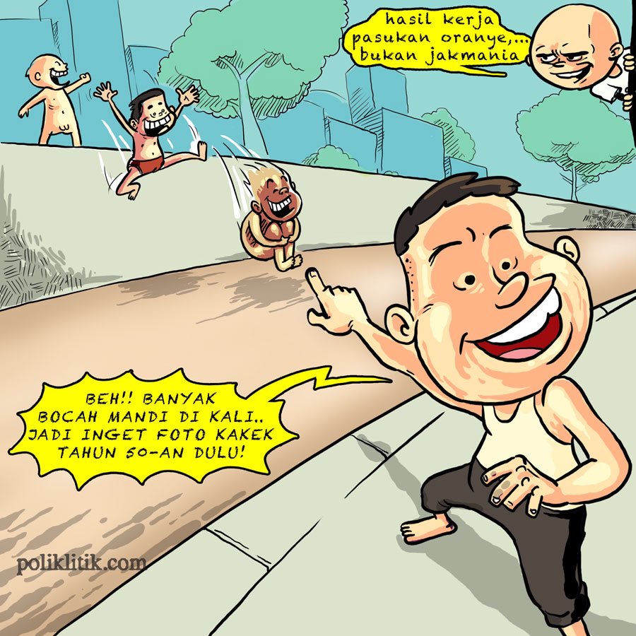 Pada berenang di kali... #JKTkerja