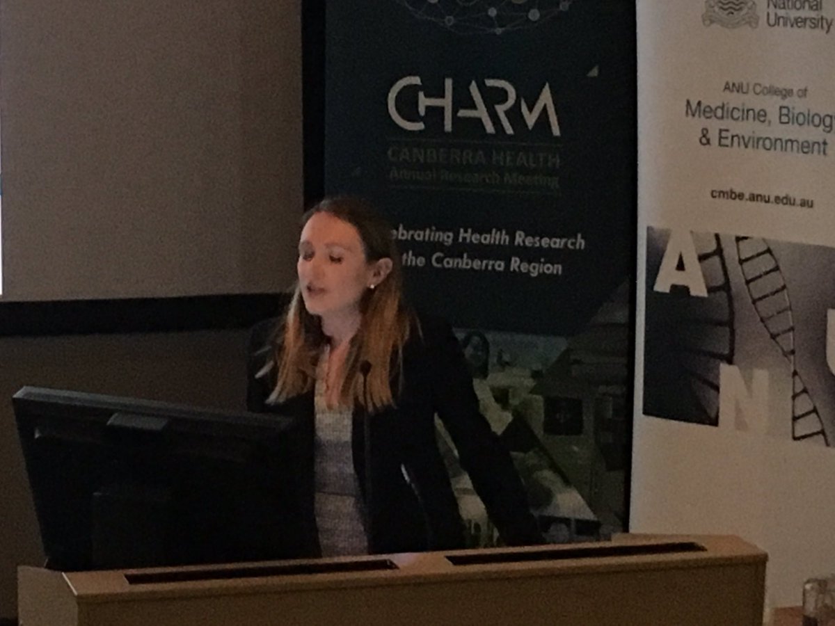 BernieBissett's tweet photo. @green_margot at #CHARM2016: Following up ICU pts 51% probs with mobility, 53% anxiety/dep @ACTHealth @CanberraICU https://t.co/i5o8xm9sHL